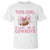 This Girl Loves Her Cowboys T Shirt Pink Bow Football Fan Gift TS12 White Print Your Wear