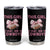 This Girl Loves Her Cowboys Tumbler Cup Pink Bow Football Fan Gift - Print Your Wear