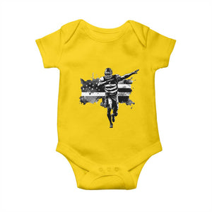 Patriotic Football Dab Baby Onesie American Flag Sports Fan Gift TS12 Daisy Print Your Wear