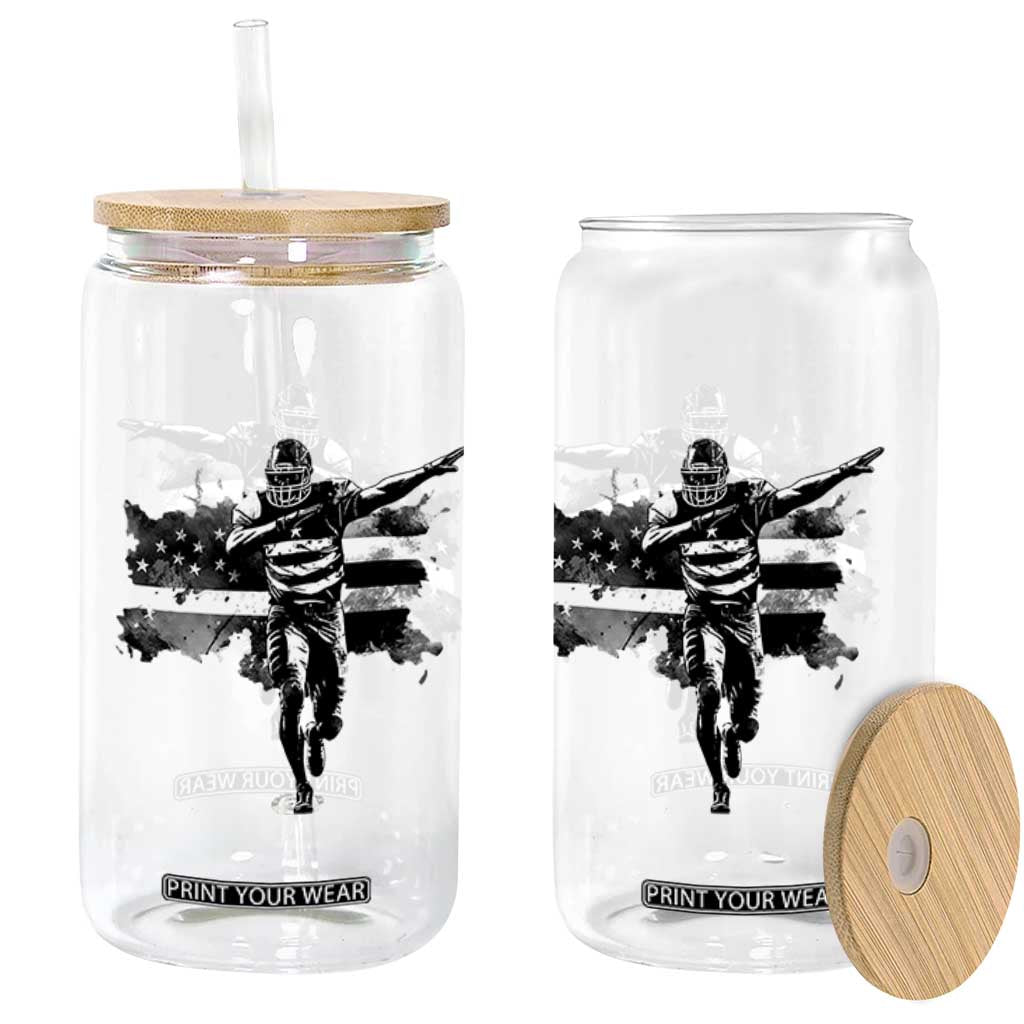 Patriotic Football Dab Glass Can American Flag Sports Fan Gift TS12 Print Your Wear
