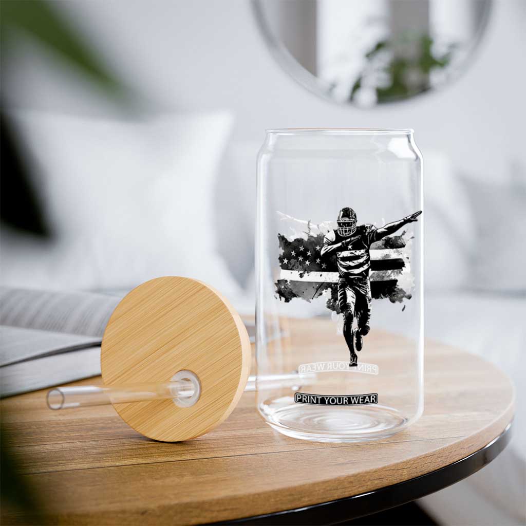 Patriotic Football Dab Glass Can American Flag Sports Fan Gift TS12 Print Your Wear