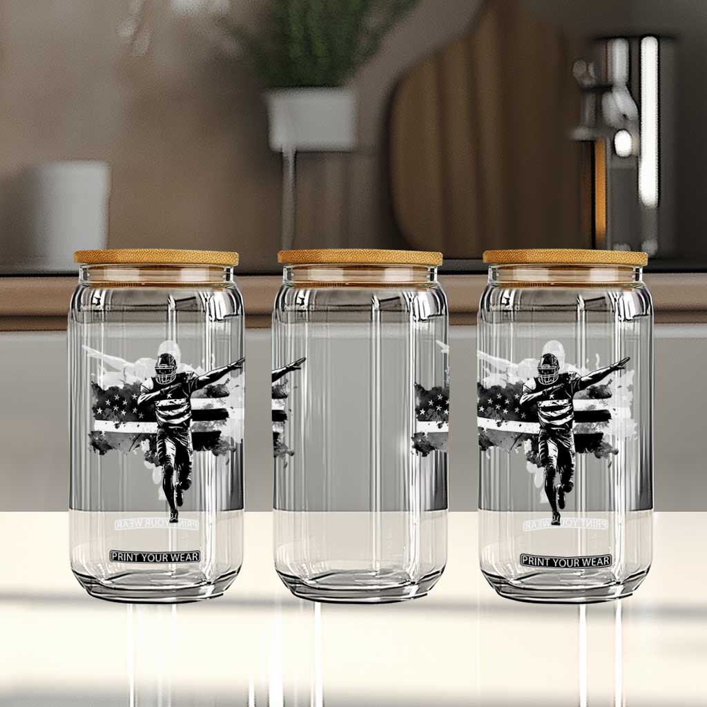 Patriotic Football Dab Glass Can American Flag Sports Fan Gift TS12 Print Your Wear
