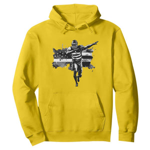 Patriotic Football Dab Hoodie American Flag Sports Fan Gift TS12 Daisy Print Your Wear