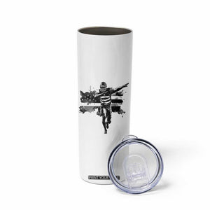 Patriotic Football Dab Skinny Tumbler American Flag Sports Fan Gift TS12 Print Your Wear