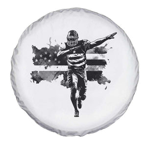 Patriotic Football Dab Spare Tire Cover American Flag Sports Fan Gift TS12 Print Your Wear