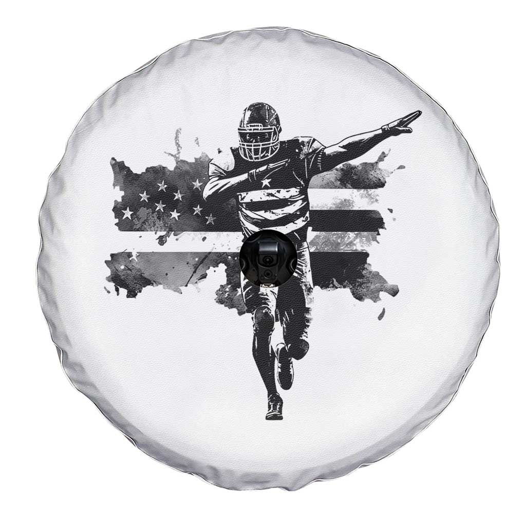 Patriotic Football Dab Spare Tire Cover American Flag Sports Fan Gift TS12 Print Your Wear