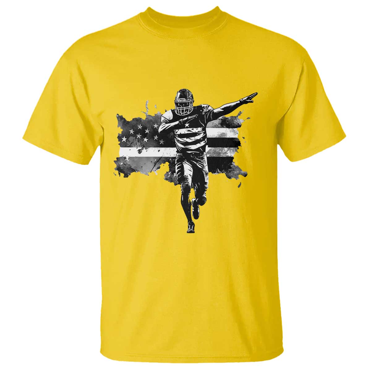 Patriotic Football Dab T Shirt American Flag Sports Fan Gift TS12 Daisy Print Your Wear