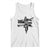 Patriotic Football Dab Tank Top American Flag Sports Fan Gift TS12 White Print Your Wear