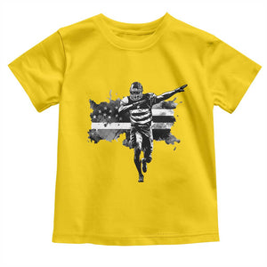 Patriotic Football Dab Toddler T Shirt American Flag Sports Fan Gift TS12 Daisy Print Your Wear