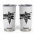 Patriotic Football Dab Tumbler Cup American Flag Sports Fan Gift - Print Your Wear