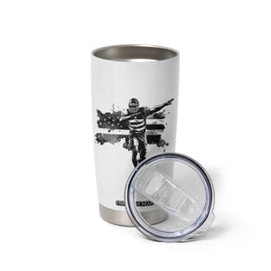 Patriotic Football Dab Tumbler Cup American Flag Sports Fan Gift - Print Your Wear