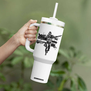 Patriotic Football Dab Tumbler With Handle American Flag Sports Fan Gift TS12 Print Your Wear
