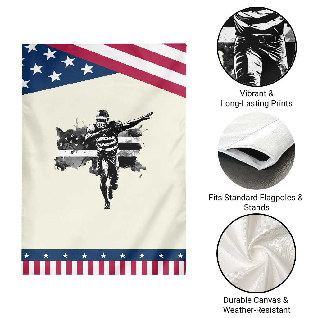 Patriotic Football Dab Garden Flag American Flag Sports Fan Gift TS12 Print Your Wear