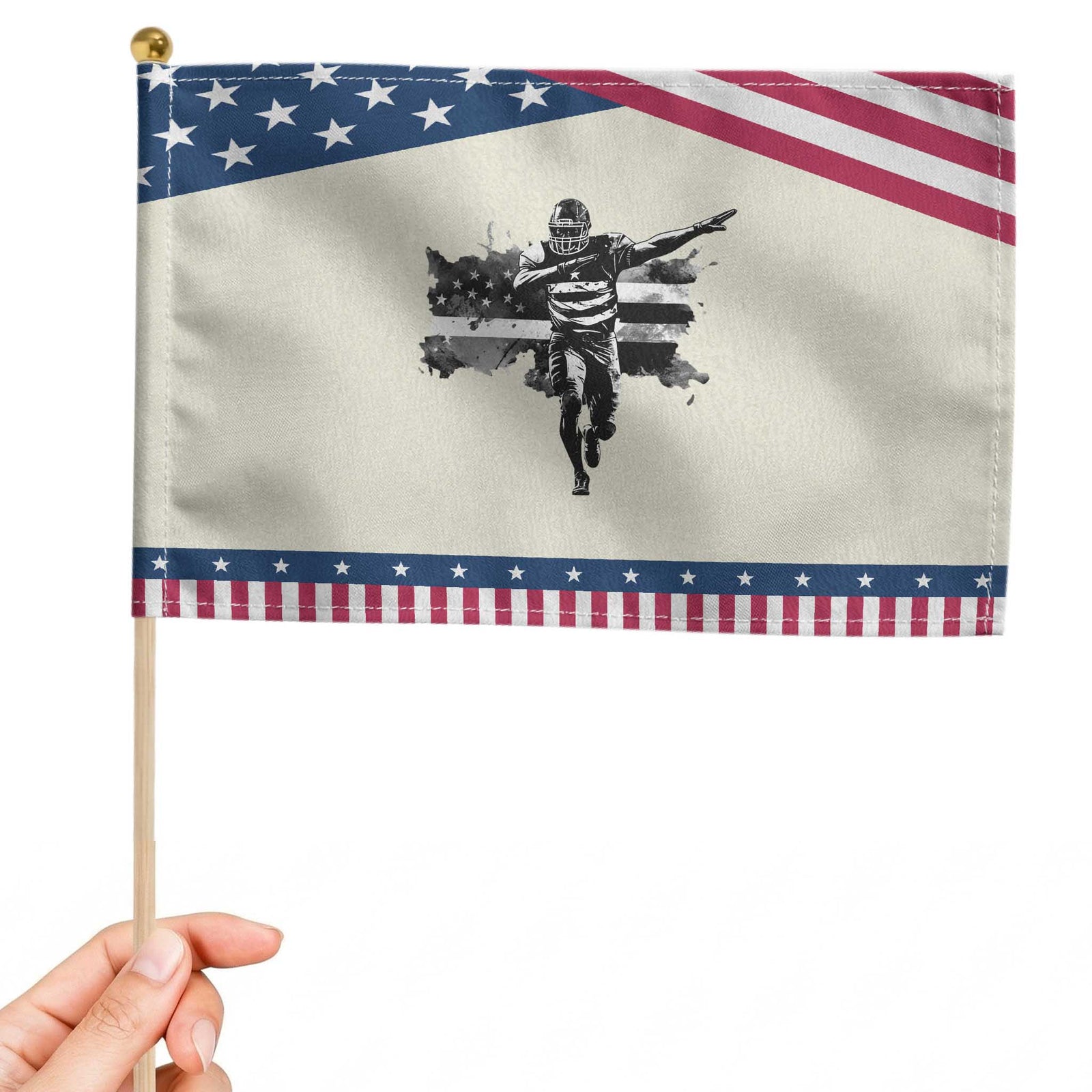 Patriotic Football Dab Patriotic Handheld Flag American Flag Sports Fan Gift TS12 Modern 8.2