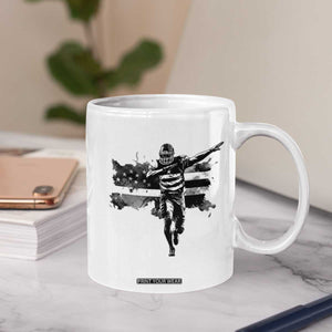 Patriotic Football Dab Coffee Mug American Flag Sports Fan Gift TS12 Print Your Wear