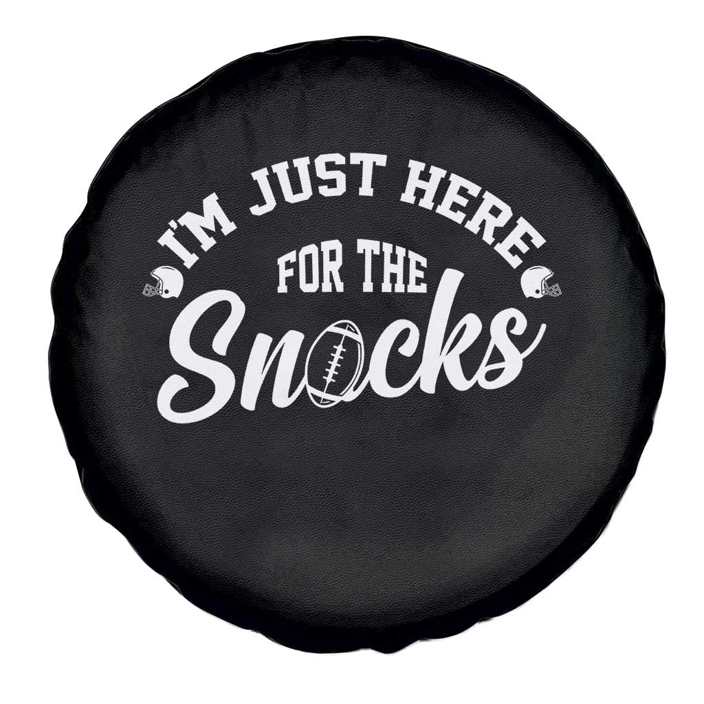 Funny Football Lover Spare Tire Cover Im Just Here For The Snacks TS12 Print Your Wear