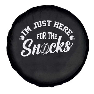Funny Football Lover Spare Tire Cover Im Just Here For The Snacks TS12 Print Your Wear