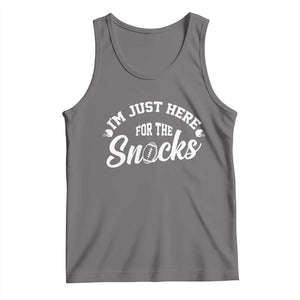 Funny Football Lover Tank Top Im Just Here For The Snacks TS12 Deep Heather Print Your Wear