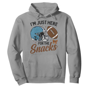 Im Just Here For The Snacks Hoodie Bow Football Lover TS12 Sport Gray Print Your Wear