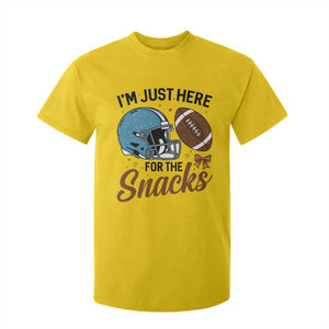 Im Just Here For The Snacks T Shirt For Kid Bow Football Lover TS12 Daisy Print Your Wear