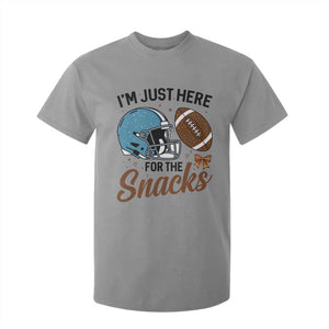 Im Just Here For The Snacks T Shirt For Kid Bow Football Lover TS12 Sport Gray Print Your Wear