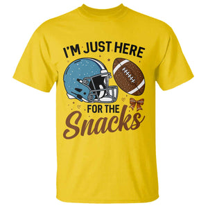 Im Just Here For The Snacks T Shirt Bow Football Lover TS12 Daisy Print Your Wear