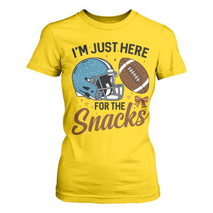 Im Just Here For The Snacks T Shirt For Women Bow Football Lover TS12 Daisy Print Your Wear