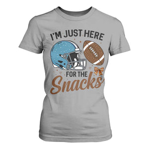 Im Just Here For The Snacks T Shirt For Women Bow Football Lover TS12 Sport Gray Print Your Wear