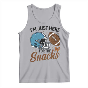 Im Just Here For The Snacks Tank Top Bow Football Lover TS12 Athletic Heather Print Your Wear