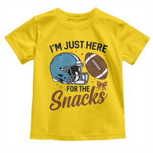 Im Just Here For The Snacks Toddler T Shirt Bow Football Lover TS12 Daisy Print Your Wear