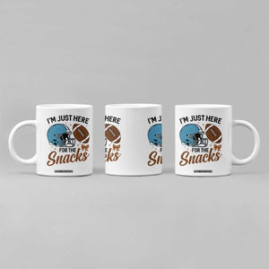 Im Just Here For The Snacks Coffee Mug Bow Football Lover TS12 Print Your Wear