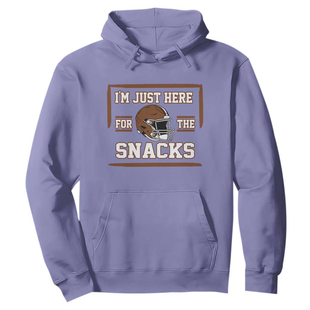 Im Just Here For The Snacks Hoodie Football Fan Gift TS12 Violet Print Your Wear