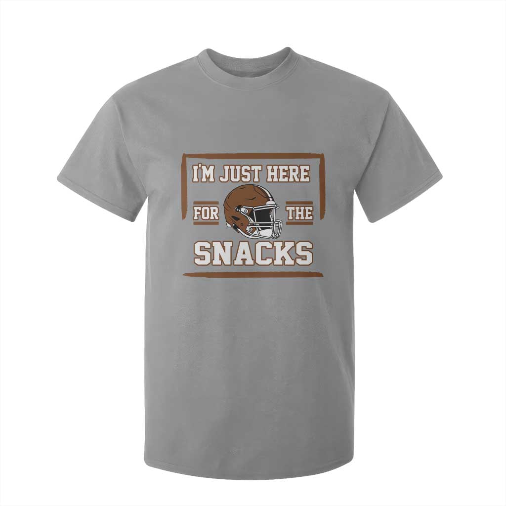 Im Just Here For The Snacks T Shirt For Kid Football Fan Gift TS12 Sport Gray Print Your Wear