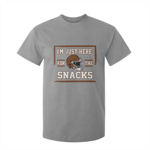 Im Just Here For The Snacks T Shirt For Kid Football Fan Gift TS12 Sport Gray Print Your Wear