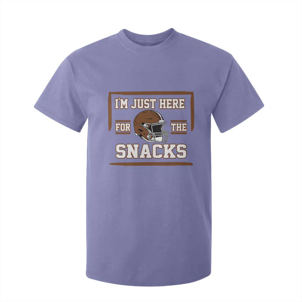 Im Just Here For The Snacks T Shirt For Kid Football Fan Gift TS12 Violet Print Your Wear