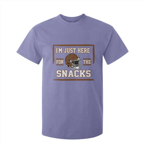 Im Just Here For The Snacks T Shirt For Kid Football Fan Gift TS12 Violet Print Your Wear