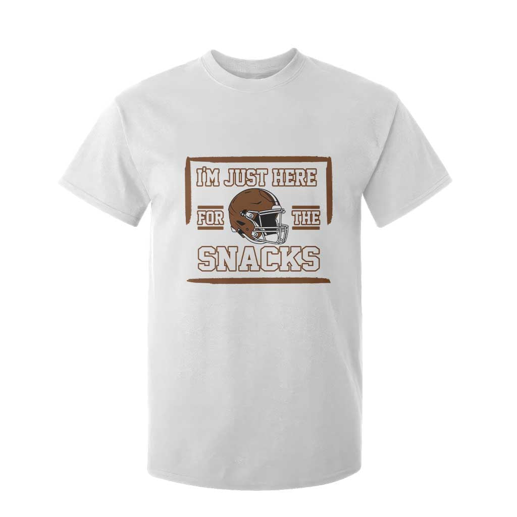 Im Just Here For The Snacks T Shirt For Kid Football Fan Gift TS12 White Print Your Wear