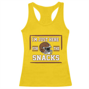 Im Just Here For The Snacks Racerback Tank Top Football Fan Gift - Print Your Wear