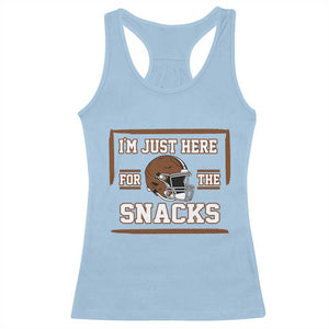 Im Just Here For The Snacks Racerback Tank Top Football Fan Gift - Print Your Wear