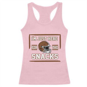 Im Just Here For The Snacks Racerback Tank Top Football Fan Gift - Print Your Wear