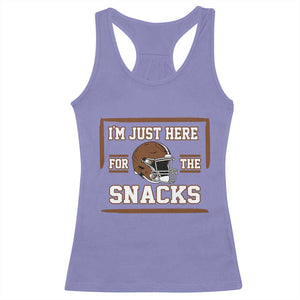 Im Just Here For The Snacks Racerback Tank Top Football Fan Gift - Print Your Wear