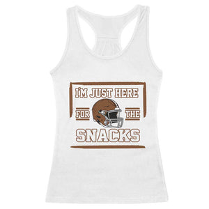 Im Just Here For The Snacks Racerback Tank Top Football Fan Gift - Print Your Wear