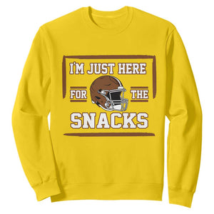 Im Just Here For The Snacks Sweatshirt Football Fan Gift - Print Your Wear