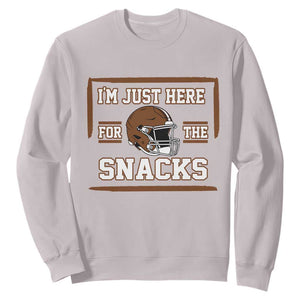 Im Just Here For The Snacks Sweatshirt Football Fan Gift - Print Your Wear