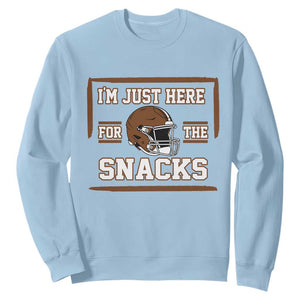 Im Just Here For The Snacks Sweatshirt Football Fan Gift - Print Your Wear
