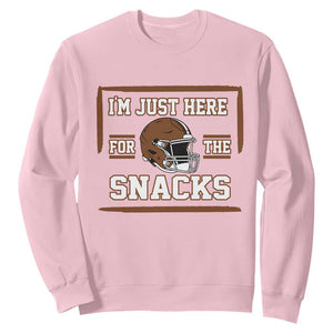 Im Just Here For The Snacks Sweatshirt Football Fan Gift - Print Your Wear