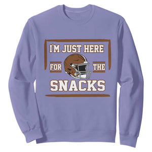 Im Just Here For The Snacks Sweatshirt Football Fan Gift - Print Your Wear