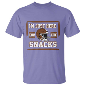 Im Just Here For The Snacks T Shirt Football Fan Gift TS12 Violet Print Your Wear