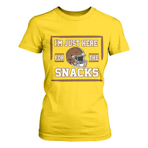 Im Just Here For The Snacks T Shirt For Women Football Fan Gift TS12 Daisy Print Your Wear