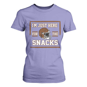 Im Just Here For The Snacks T Shirt For Women Football Fan Gift TS12 Violet Print Your Wear